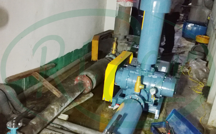 某掛鍍廠采購的我廠的羅茨鼓風(fēng)機