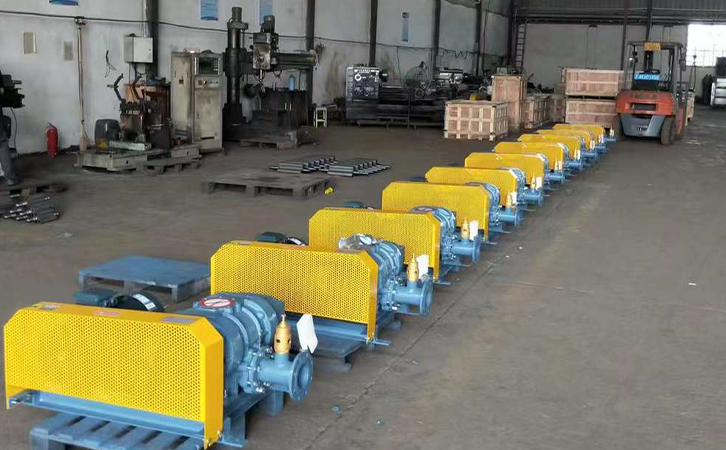 羅茨鼓風(fēng)機(jī)廠家直銷批量訂單專車發(fā)貨